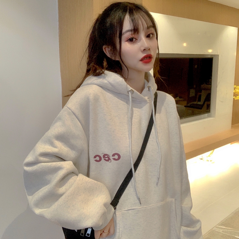 Áo hoodie phong cách Hàn Quốc năng động trẻ trung dành cho nữ