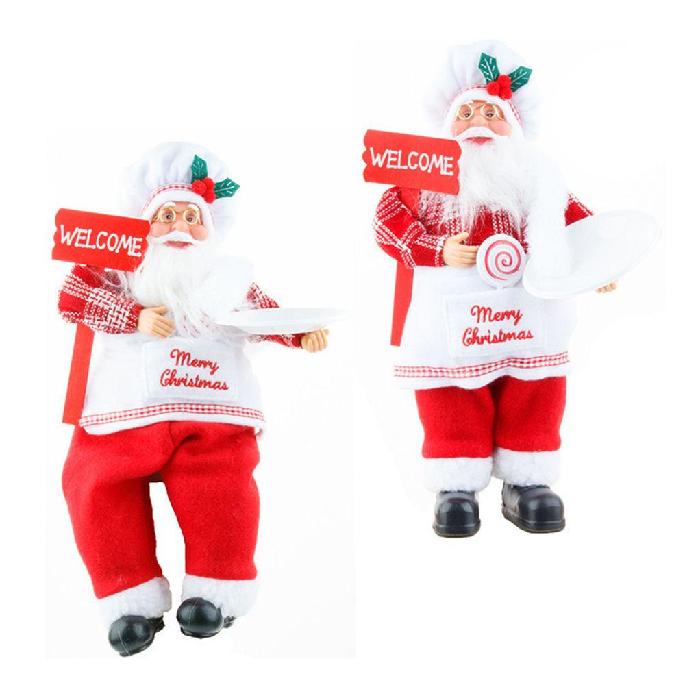 Mô Hình Ông Già Noel Vui Nhộn Kích Thước 32cm Trang Trí Cửa Mừng Năm Mới / Giáng Sinh