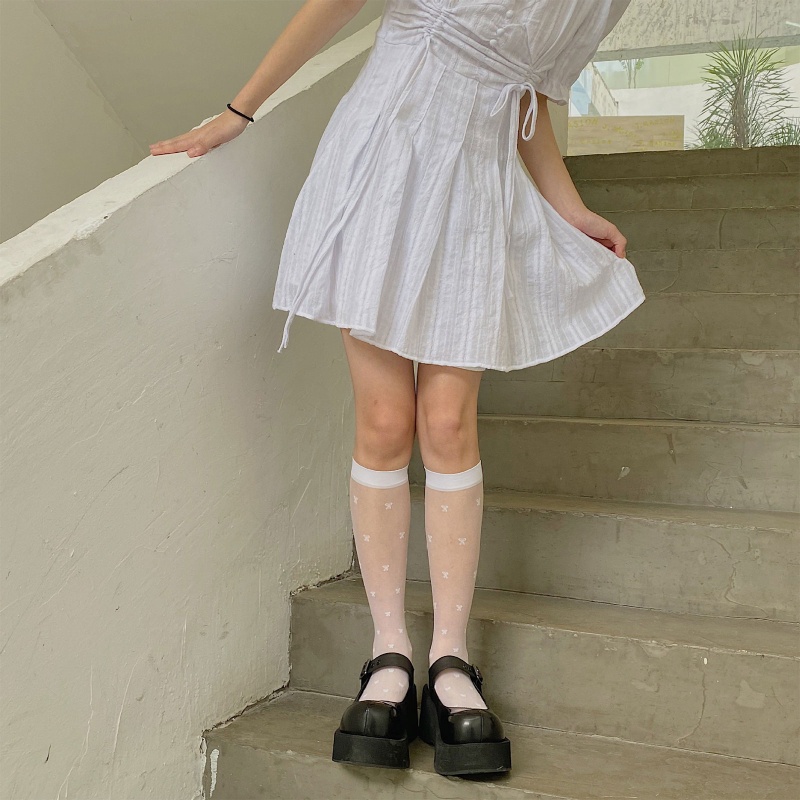 Vớ Đồng Phục Hóa Trang Cô Hầu Gái Nhật Bản Lolita Đính Nơ Dễ Thương