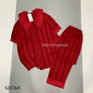 Bộ pijama lụa gấm tay coocjcao cấp, có size