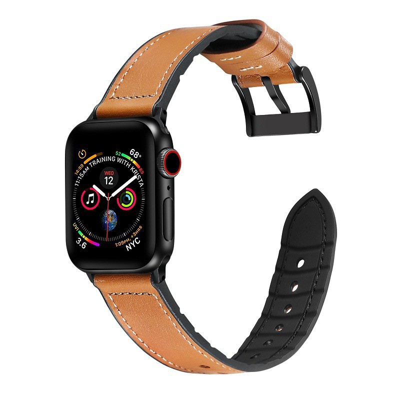 Dây da sáp dầu Vintage thay thế cho Apple watch