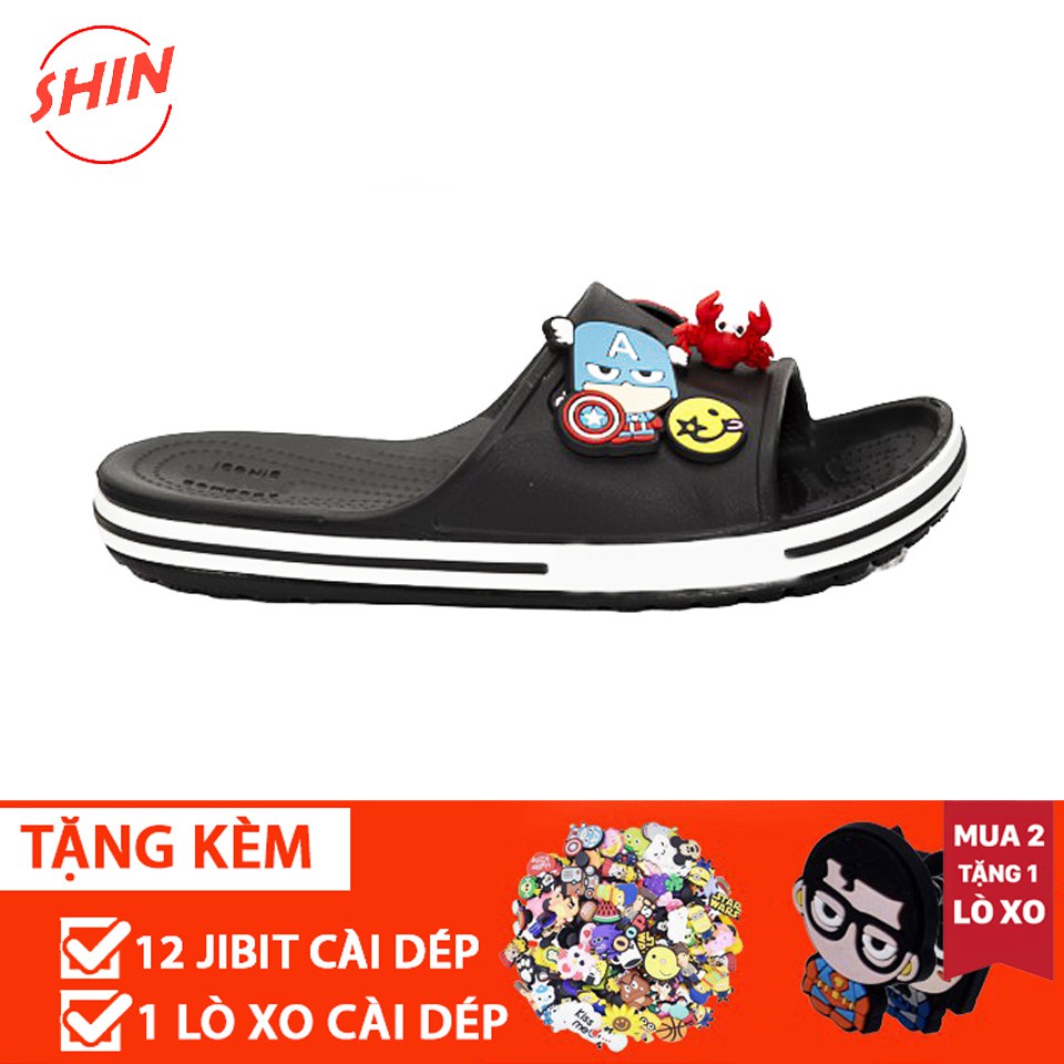 dép lê crossHOTRENDdép lê cross baya họa tiệt đen viền  SHINBAYLE11 tặng thêm 12 sticker cross