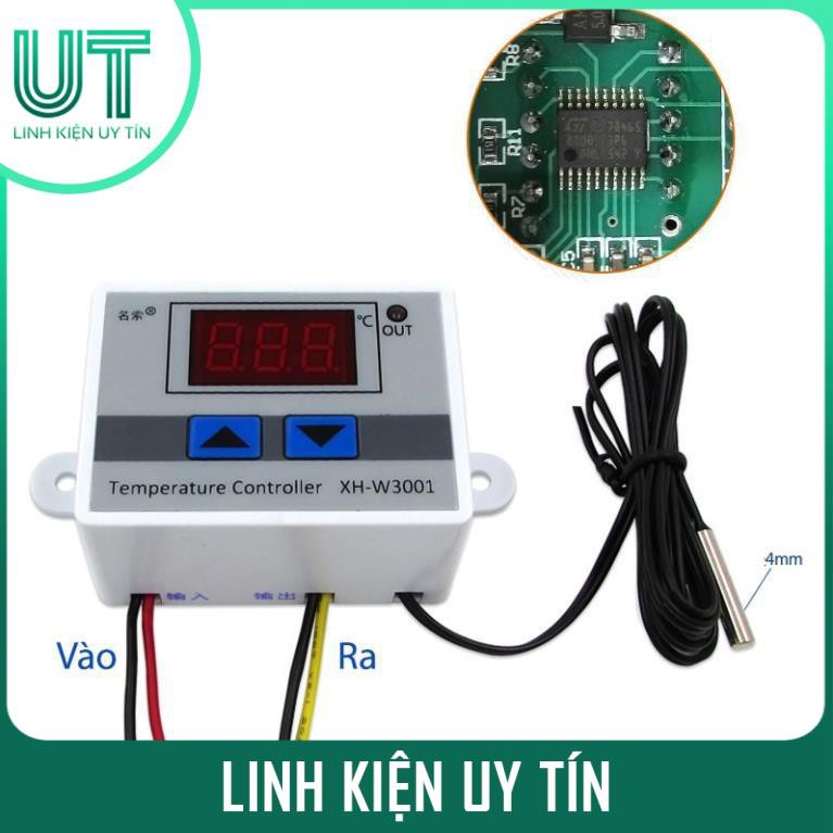 Bộ Điều Khiển Nhiệt Độ Tự Động XH-W3001 10A 220V, Máy Ấp Trứng 220V