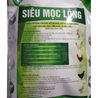 SIÊU MỌC LÔNG CHO GÀ, CHIM 1KG