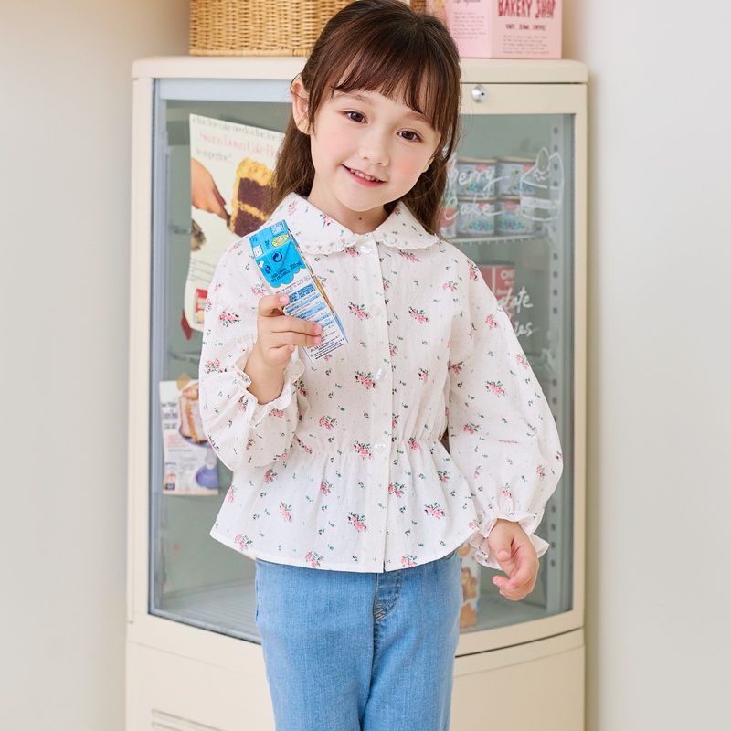 Áo sơ mi hoa nhí Bebezoo cho bé gái BEB3BL103