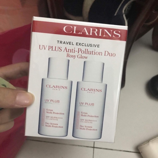 combo kem chống nắng clarins