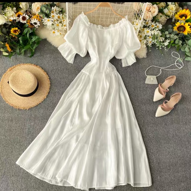 [Thanh lý] Đầm dự tiệc trắng tinh khôi 👗
