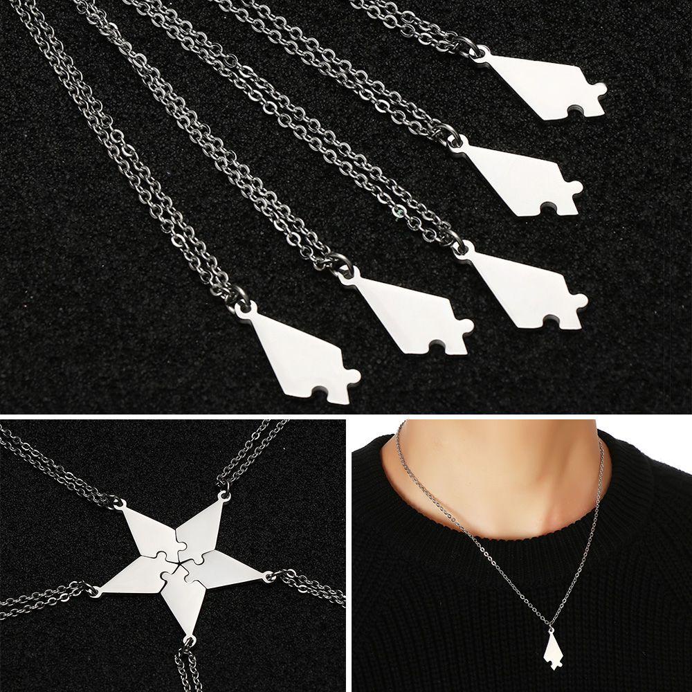 Set 5 Vòng cổ Tình Bạn Mặt Mảnh Ghép Thời Trang