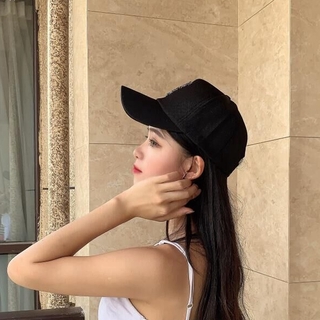 Simple Style Embroidered Solid Color Cap