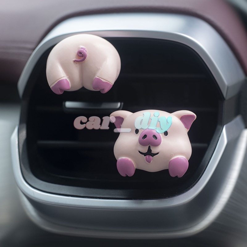 Kẹp Khuếch Tán Hương Thơm Gắn Điều Hòa Xe Hơi Hình Đầu Động Vật Hoạt Hình Dễ Thương