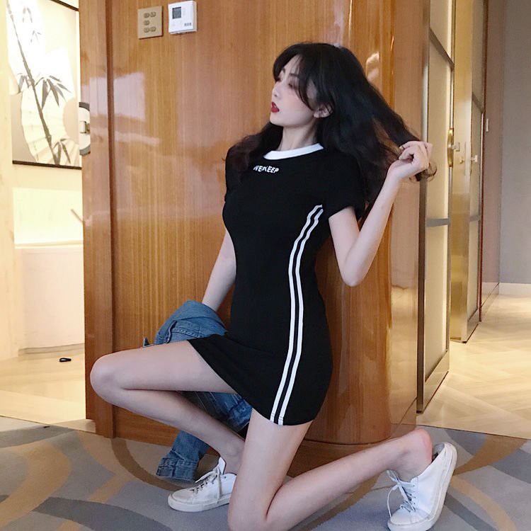 Váy Nữ Ôm Body Cộc Tay Kiểu Dáng Thể Thao SIXTEEN. | BigBuy360 - bigbuy360.vn