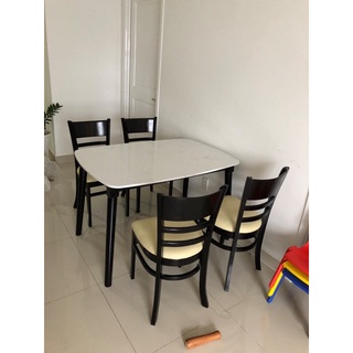 Bộ Bàn Ăn mặt Đá 4 Ghế Cabin