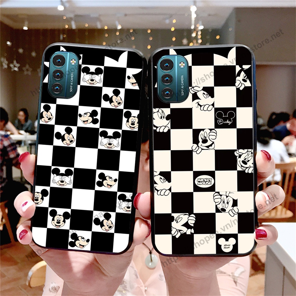 Ốp lưng Nokia G11 - Nokia G21 - Nokia 8.3 - Nokia X5 - Nokia X6 trái tim caro, mikey beabrick cute