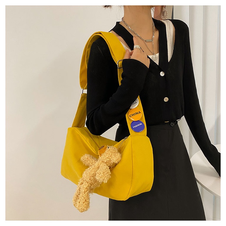 Túi Đeo Vai Bằng Vải Nylon Siêu Nhẹ Thiết Kế Giản Dị Dành Cho Nữ