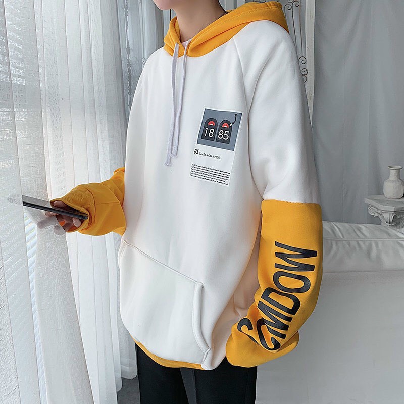 Áo khoác hoodie nỉ 🚚 FREESHIP 🚚 Áo khoác nam nữ unisex mẫu phối hai màu TEBI của nam chất nỉ dày dặn