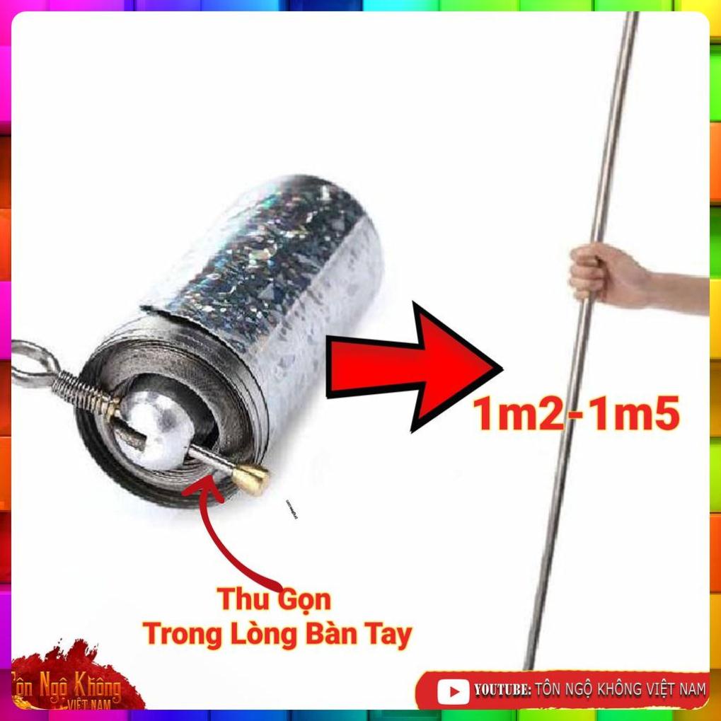 Gậy như ý ,Gậy Ảo Thuật, Hàng "Cao Cấp" Bằng Thép (Màu Bạc)