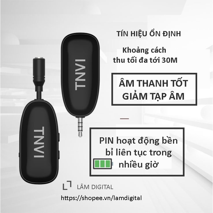  Micro cài áo không dây cho điện thoại TNVI V1