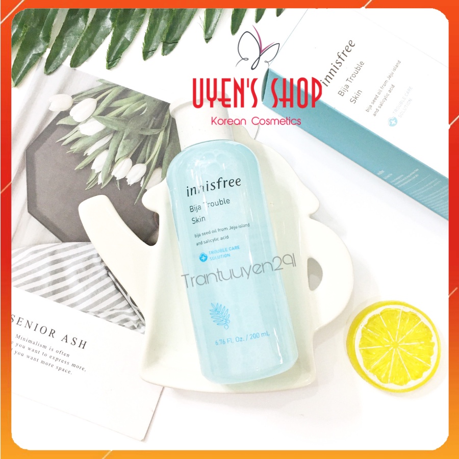 Nước Hoa Hồng Dành Cho Da Mụn Innisfree Bija Trouble Skin 200ml