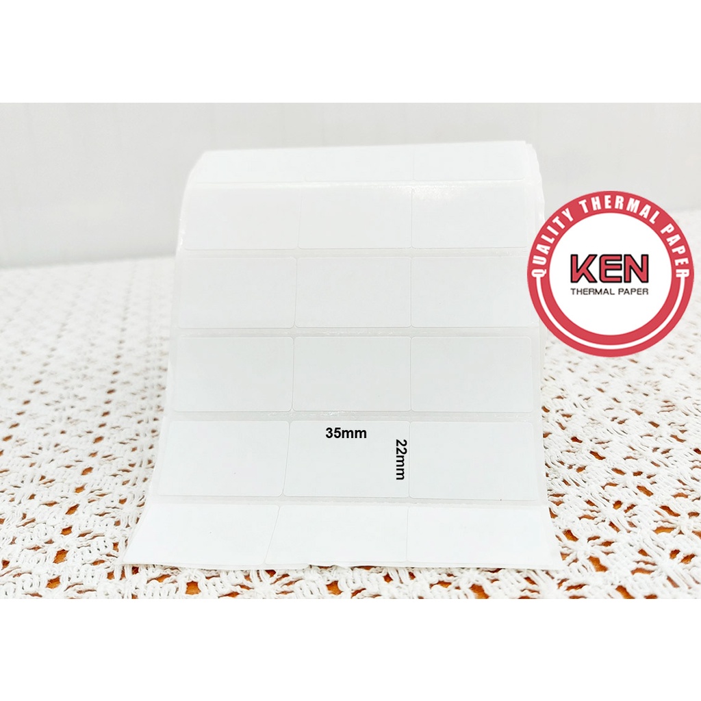 Giấy in mã vạch 3 tem 35×22 – Decal thường in mã vạch 3 tem 35×22x50m