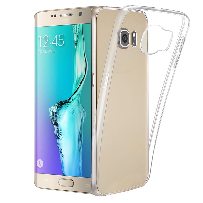 Ốp điện thoại trong suốt và kính cường lực độ cứng 9H cho Samsung Galaxy S6 Edge Plus ZJ