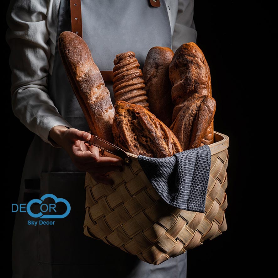 Mô hình bánh mì đen Sky Decor - Phụ kiện decor cửa hàng, chụp ảnh picnic