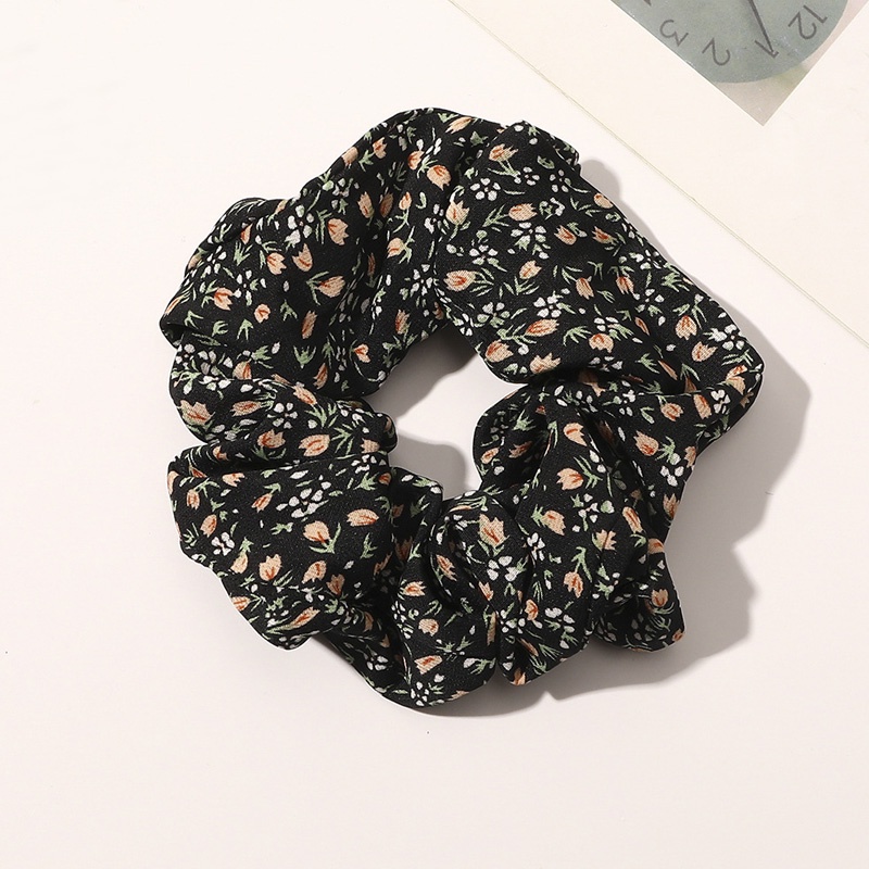 1 Dây Buộc Tóc Cao Su Co Giãn In Họa Tiết Hoa Thanh Lịch Cho Nữ