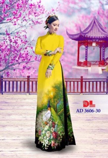 Vải áo dài con công
