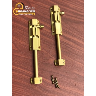 Chốt cửa bằng đồng dài 20cm, chốt cổng bằng đồng - thang