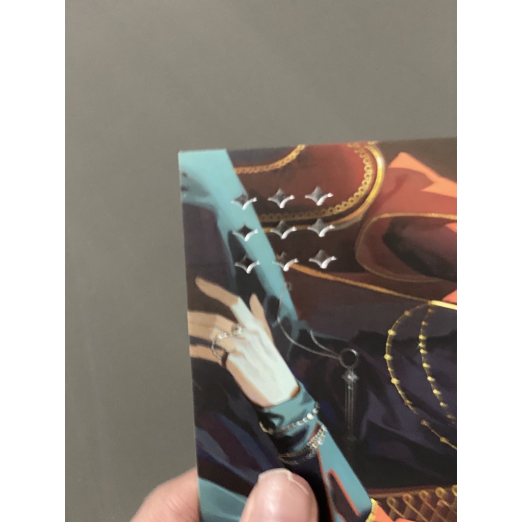 Postcard Genshin Impact ép nhũ