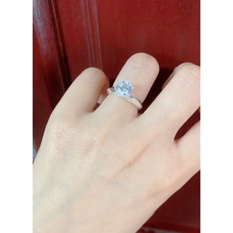 NHẪN NỮ BẠC TA DÁNG ĐÁ CAO SANG TRỌNG