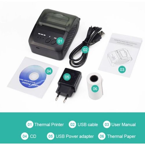 Máy in hóa đơn cầm tay Richta POS RI-5809DD | BigBuy360 - bigbuy360.vn