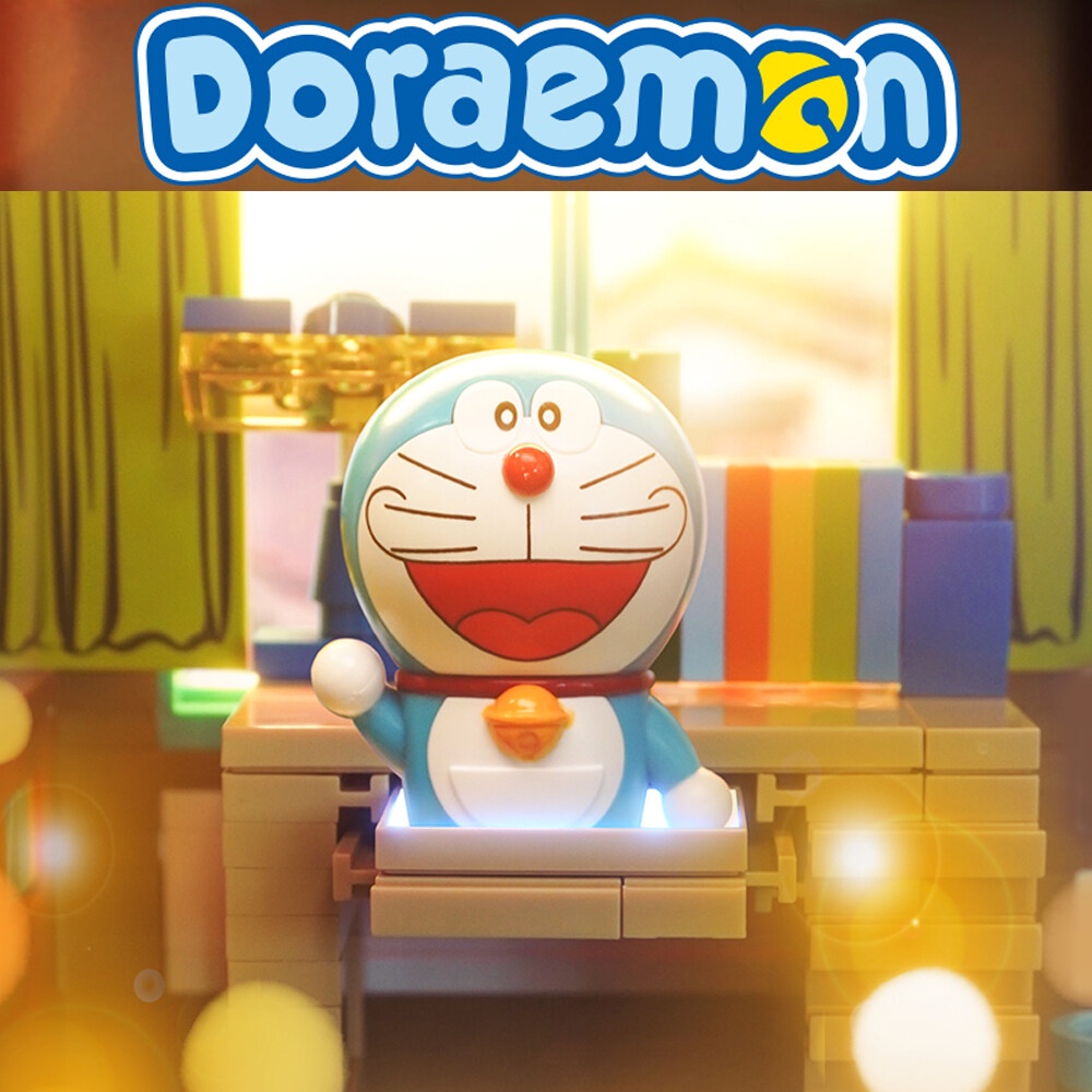 Đồ Chơi Xếp Hình Lắp Ráp Doraemon Nobita Shizuka - Hiệu Keeppley Cho Trẻ Từ 6 Tuổi