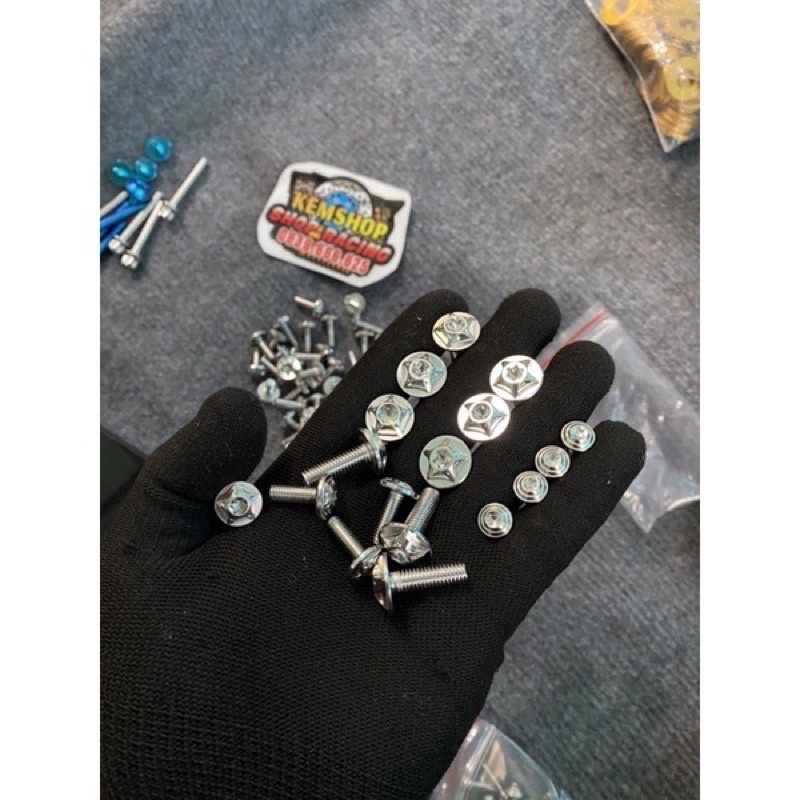 [Đồng Giá ] Ốc Salaya  4li,5li,6li2,6li1,Inox 304 Sáng Gắn Dàn Áo,Ốp Pô,Hộp Xích