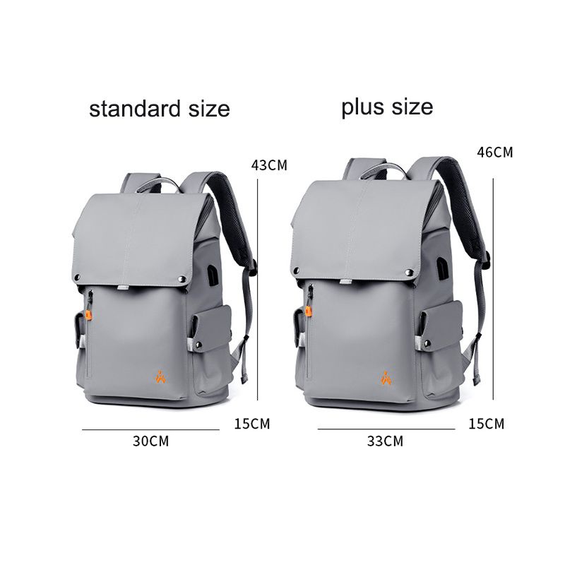 Men's Backpack USB Charge College Student 15.6 inch Laptop Notebook Schoolbag Simple Large-Capacity Travel Male Mochila Brand