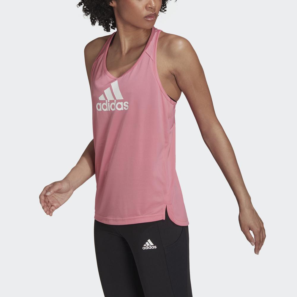 Áo Tank Top adidas TRAINING Nữ AEROREADY Designed to Move Logo Sport Tank Top Màu hồng H28818