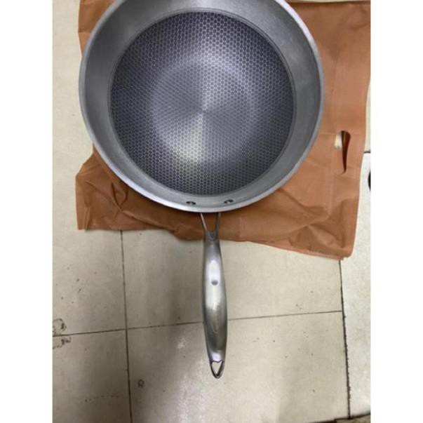 [HOT] Chảo inox chống dính 304 cao cấp size 34cm siêu to khổng lồ