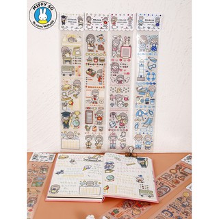 Set sticker PET dạng dài DAILY LIFE