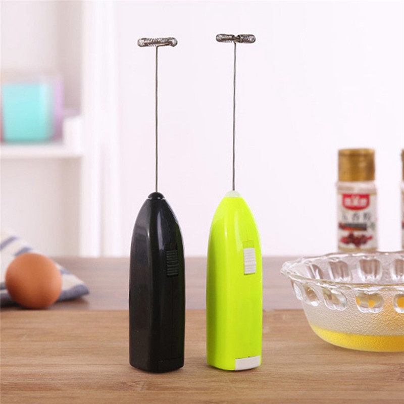 NA| Mini Electric Egg Blender Kitchen Hand Mixer Mini Mixture Stainless Steel Head Mixer Blender Milk Foamer