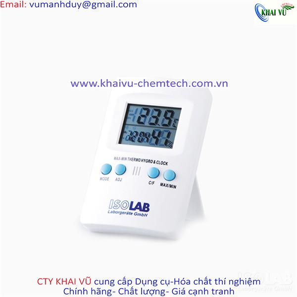 [HÀNG ĐỨC] Nhiệt ẩm kế để bàn – Isolab