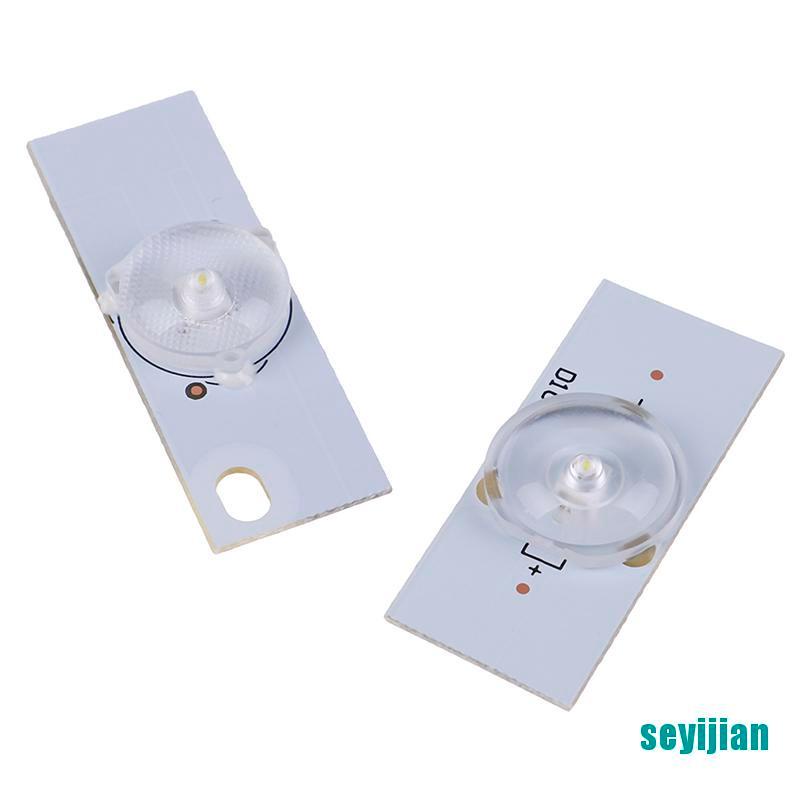 Set 20 Đèn Hạt Cườm 3V 6V SMD Có Ống Kính Quang Học Dùng Để Sửa Chữa TV LED 32-65 inch