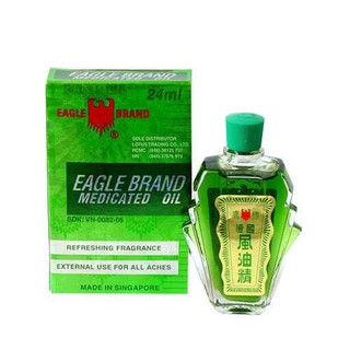 Dầu gió xanh con Ó Eagle Brand 2 nắp