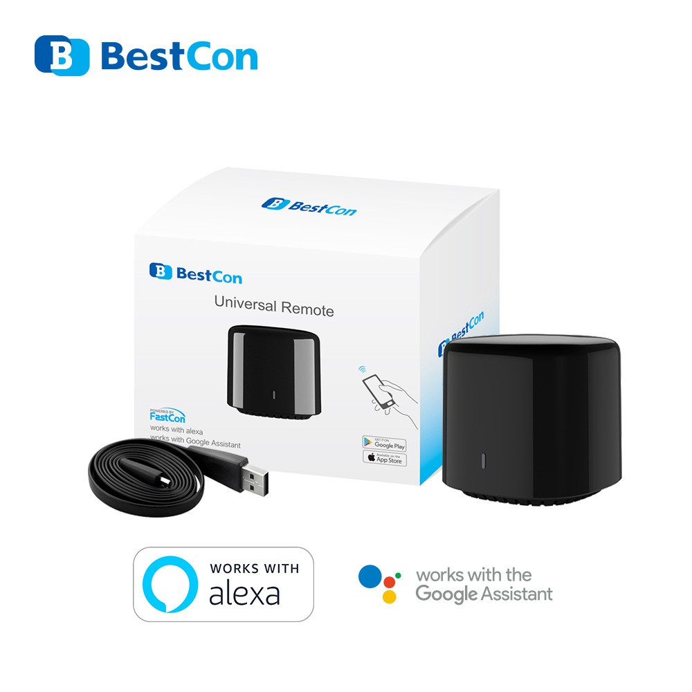 BroadLink Bolian Bestcon RM4C mini Bộ điều khiển WiFi  hồng ngoại hỗ trợ Google Home Alexa Apple Homekit HASS 5.0