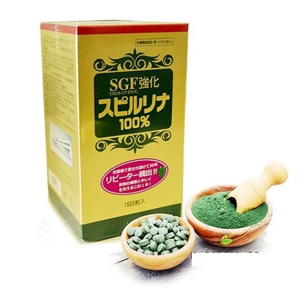 Viên Uống Tảo Xoắn SPIRULINA Bổ Sung SGF 1500 Viên Nội Địa Nhật - SAKUKO