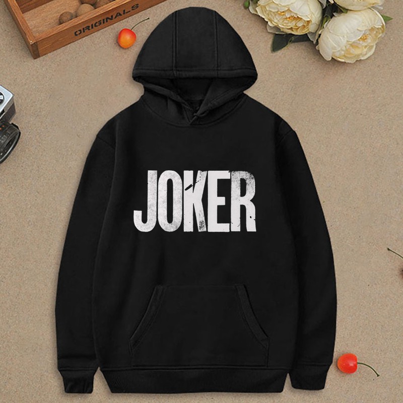 ÁO HOODIE form rộng chữ JOKER lớn unisex - Áo hoodie nam nữ vải nỉ bông đẹp mùa đông Tết 2020