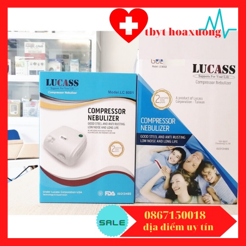 ✅ Máy Xông Khí Dung Mũi Họng: Lucass LC 8001 LC-8001 Xông Mũi Họng Cao Cấp (Mỹ)