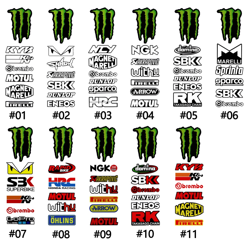 FENDER Sticker Phản Quang Chống Thấm Nước Hình Quái Vật Trang Trí Xe Mô Tô