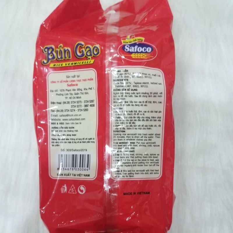 Bún tươi Safoco gói 300g (bún gạo) | BigBuy360 - bigbuy360.vn