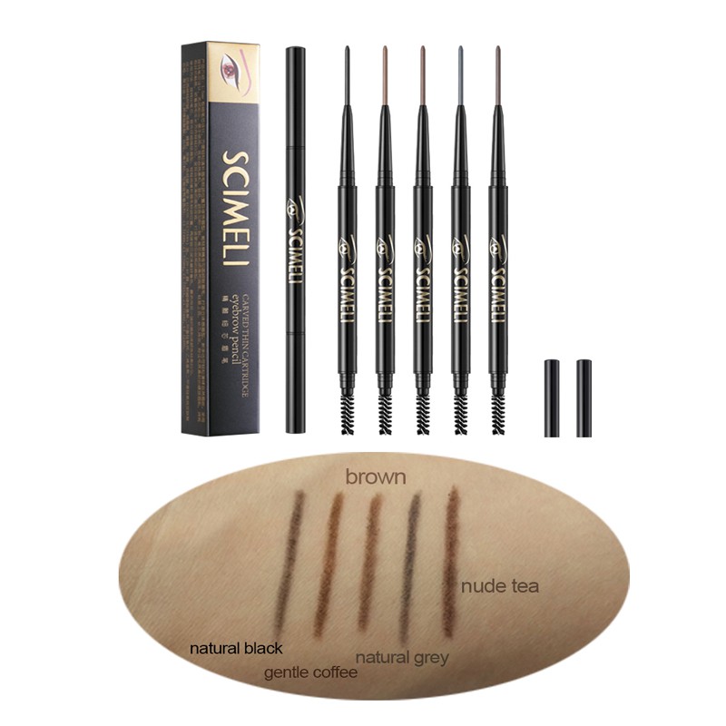 (Hàng Mới Về) 1 Bút Chì Kẻ Lông Mày Đầu Siêu Mịn Tự Nhiên Chống Nước Lâu Trôi | BigBuy360 - bigbuy360.vn