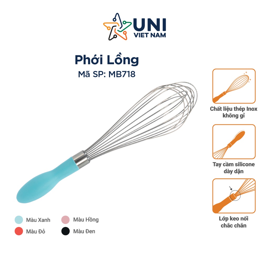 Phới lồng đánh trứng Unibaker MB718