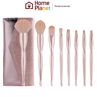 Bộ cọ trang điểm hồng pastel ngọt ngào Valentine-PINK140293 Tặng túi đựng cọ lấp lánh